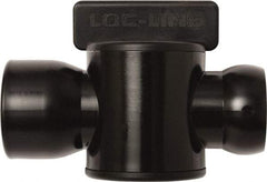 Loc-Line - 10 Piece, 3/4" ID Coolant Hose Female NPT Valve - Female to Female Connection, Acetal Copolymer Body, NPT, Use with Loc-Line Modular Hose Systems - Best Tool & Supply