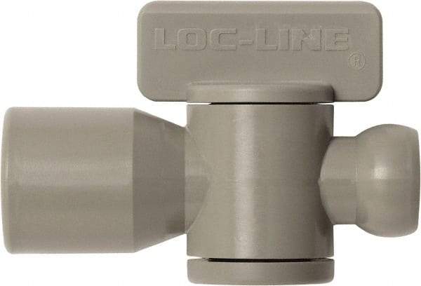 Loc-Line - 10 Piece, 1/4" ID Coolant Hose Female NPT Valve - Female to Female Connection, Acetal Copolymer Body, NPT, Use with Loc-Line Modular Hose Systems - Best Tool & Supply