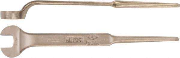 Ampco - 20mm Nonsparking Standard Spud Handle Open End Wrench - Single End, Plain Finish - Best Tool & Supply