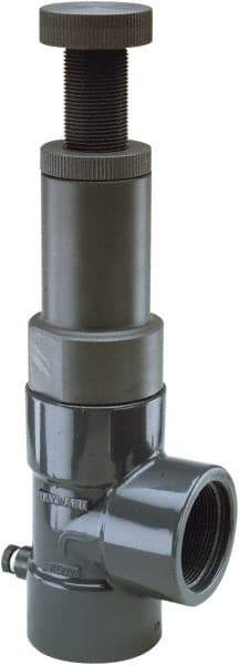 Hayward - 1" Pipe, Threaded Ends, PVC Pressure Regulating Valve - FPM Seal, 5 to 75 psi - Best Tool & Supply