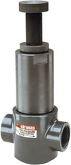 Hayward - 1/2" Pipe, Threaded Ends, PVC Pressure Regulating Valve - FPM Seal, 5 to 75 psi - Best Tool & Supply