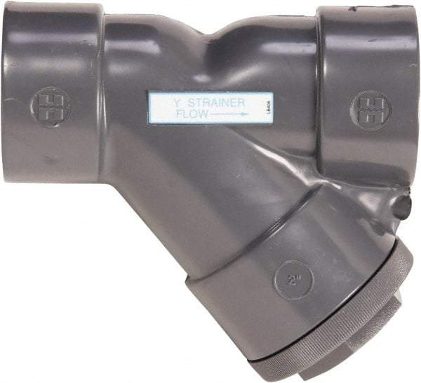 Hayward - 1-1/2" Pipe, Socket Ends, CPVC Y-Strainer - 150 psi Pressure Rating - Best Tool & Supply