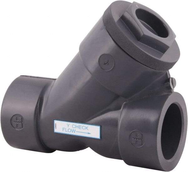 Hayward - 1/2" PVC Check Valve - Y-Pattern, Threaded, 150 WOG - Best Tool & Supply