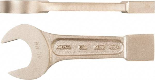 Ampco - 4-5/8" Nonsparking Standard Striking Open End Wrench - Single End, Plain Finish - Best Tool & Supply