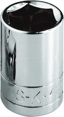 SK - 1-1/16", 1/2" Drive, Standard Hand Socket - 6 Points, Steel, Chrome Finish - Best Tool & Supply