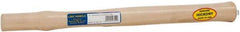 Made in USA - 18" Long Replacement Handle for Blacksmith Hammers - 1-1/4" Eye Length x 1" Eye Width, Hickory, Material Grade Type A - Best Tool & Supply