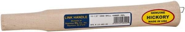 Made in USA - 10-1/2" Long Replacement Handle for Sledge Hammers - 1" Eye Length x 3/4" Eye Width, Hickory, 2 to 4 Lb Capacity, Material Grade Type A - Best Tool & Supply