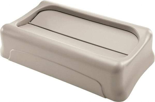 Rubbermaid - Rectangle Lid for Use with Rectangular Trash Cans - Beige, For Slim Jim Trash Cans - Best Tool & Supply