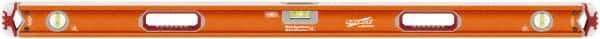 SAVAGE by SWANSON - Magnetic 48" Long 3 Vial Box Beam Level - Aluminum, Orange - Best Tool & Supply