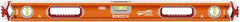 SAVAGE by SWANSON - Magnetic 32" Long 3 Vial Box Beam Level - Aluminum, Orange - Best Tool & Supply