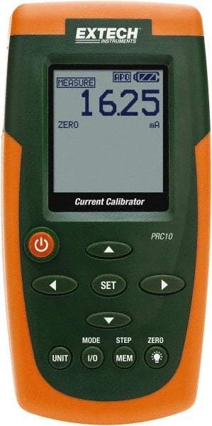 Extech - 24 VDC Max Voltage, Current Calibrator - LCD Display, +/-0.01% Basic DC Accuracy, AA and AC Adapter Power Supply - Best Tool & Supply