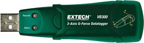 Extech - USB Datalogger - 3.6 Volt Lithium Battery, 18G 3-AXIS - Best Tool & Supply