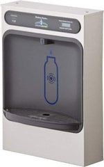 Halsey Taylor - 8 GPH Cooling Capacity Surface Mount Water Cooler & Fountain - Bottle Filling, 20 to 105 psi, 0.20 hp, Stainless Steel - Best Tool & Supply