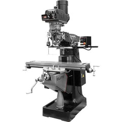 Jet - 9" Long x 49" Wide, 3 Phase Acu-Rite 3 Axis Millpower CNC Milling Machine - Variable Speed Pulley Control, R8 Taper - Best Tool & Supply