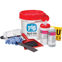 Spill Kits; Kit Type: Mercury Spill Kit; Container Type: Bucket; Absorption Capacity: 335.27 oz; Color: White; Portable: Yes; Capacity per Kit (Gal.): 335.27 oz