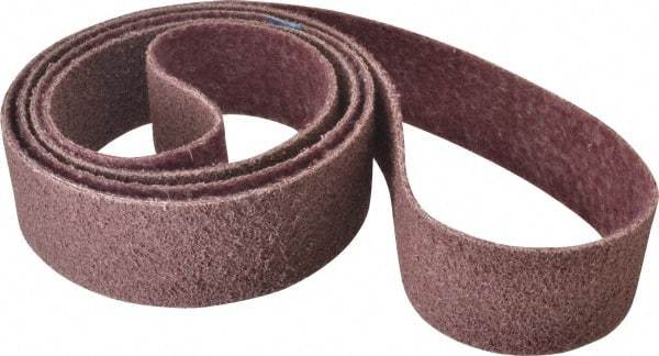 Brite Star - 3" Wide x 132" OAL, 120 Grit, Aluminum Oxide Abrasive Belt - Aluminum Oxide, Medium, Nonwoven, Series SC-BS - Best Tool & Supply