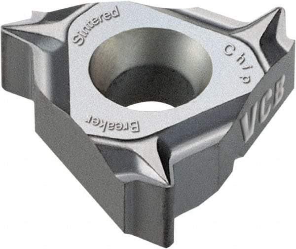 Vargus - 2JIR Internal Right Hand 18 NPTF Laydown Threading Insert - Grade VCB, TiAlN Coated Carbide, 6.35mm Inscribed Circle - Best Tool & Supply