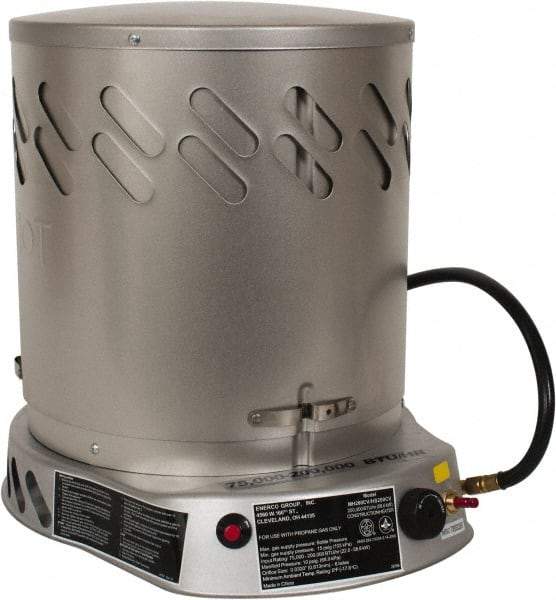 Heatstar - 75,000 to 200,000 BTU, Propane Convection Heater - 100 Lb Fuel Capacity, 15-1/4" Long x 18-1/4" Wide x 21-3/4" High - Best Tool & Supply