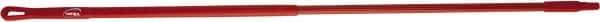 Vikan - 52 x 1" Fiberglass Squeegee Handle - European Threaded Connection, Red - Best Tool & Supply