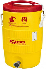 Igloo - 5 Gal Beverage Cooler - Plastic, Yellow/Red - Best Tool & Supply