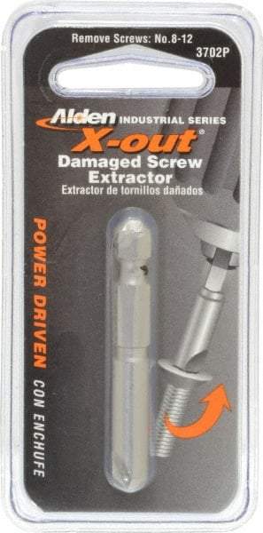 Alden - Screw Extractor - #2 Extractor for #8 to #12 Screw, 2" OAL - Best Tool & Supply