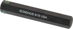 Bondhus - 5/16" Hex Drive Bit - 2" OAL - Best Tool & Supply