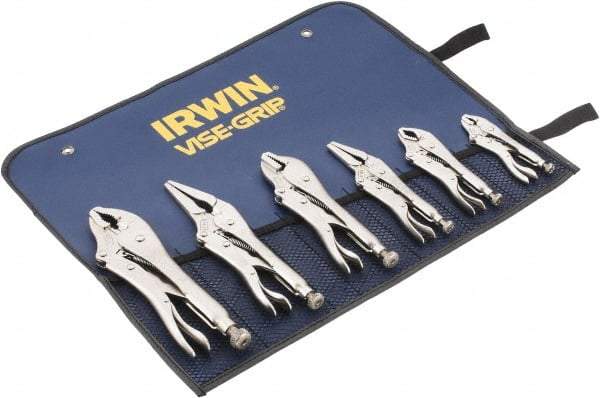 Irwin - 6 Piece Locking Plier Set - Comes in Tool Roll - Best Tool & Supply