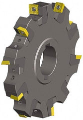 Kennametal - Arbor Hole Connection, 0.461" Cutting Width, 1.851" Depth of Cut, 6" Cutter Diam, 1-1/2" Hole Diam, 12 Tooth Indexable Slotting Cutter - KSSS Toolholder, SDCT, SDCW, SDET, SDPT Insert, Right Hand Cutting Direction - Best Tool & Supply