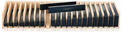 Suburban Tool - 44 Piece, 6 Inch Long Tool Steel Parallel Set - 1/2 to 1-13/16 Inch High, 1/4 to 1/4 Inch Thick, 55-62 RC Hardness, Sold as 22 Pair - Best Tool & Supply