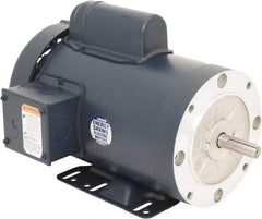 Leeson - 2 Max hp, 3,600 Max RPM, Electric AC DC Motor - 115/230 V Input, Single Phase, 56HC Frame, C-Face with Base Mount, TEFC Enclosure - Best Tool & Supply