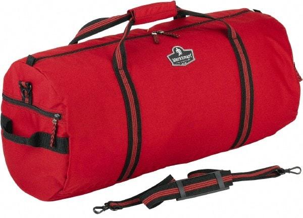 Ergodyne - 2 Pocket, 2,600 Cubic Inch, 600D Nylon Empty Duffel Bag - 23 Inch Wide x 11 Inch Deep x 12 Inch High, Red, Model No. 5020 - Best Tool & Supply