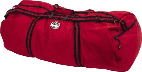 Ergodyne - 2 Pocket, 6,300 Cubic Inch, 600D Nylon Empty Duffel Bag - 36 Inch Wide x 15 Inch Deep x 15 Inch High, Red, Model No. 5020 - Best Tool & Supply