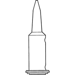 Weller - Soldering Iron Tips; Type: Chisel Tip ; Tip Diameter: 3.180 (Inch); Tip Diameter: 3.180 (mm) - Exact Industrial Supply