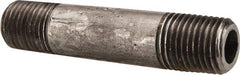 Value Collection - Schedule 80, 1/4" Diam x 2-1/2" Long Black Pipe Nipple - Threaded - Best Tool & Supply