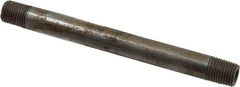 Value Collection - Schedule 80, 1/4" Diam x 5-1/2" Long Black Pipe Nipple - Threaded - Best Tool & Supply