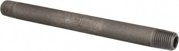 Value Collection - Schedule 80, 1/4" Diam x 6" Long Black Pipe Nipple - Threaded - Best Tool & Supply