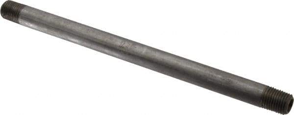 Value Collection - Schedule 80, 1/4" Diam x 8" Long Black Pipe Nipple - Threaded - Best Tool & Supply