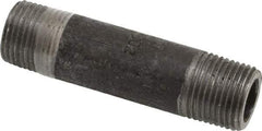 Value Collection - Schedule 80, 3/8" Diam x 2-1/2" Long Black Pipe Nipple - Threaded - Best Tool & Supply