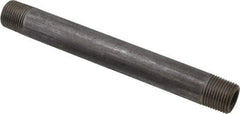 Value Collection - Schedule 80, 3/8" Diam x 5-1/2" Long Black Pipe Nipple - Threaded - Best Tool & Supply