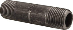 Value Collection - Schedule 80, 1/2" Diam x 3" Long Black Pipe Nipple - Threaded - Best Tool & Supply