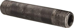 Value Collection - Schedule 80, 1/2" Diam x 4" Long Black Pipe Nipple - Threaded - Best Tool & Supply