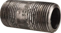 Value Collection - Schedule 80, 3/4" Diam x 2" Long Black Pipe Nipple - Threaded - Best Tool & Supply