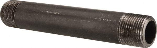 Value Collection - Schedule 80, 3/4" Diam x 6" Long Black Pipe Nipple - Threaded - Best Tool & Supply