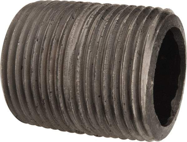 Value Collection - Schedule 80, 1" Diam Black Pipe Nipple - Threaded - Best Tool & Supply