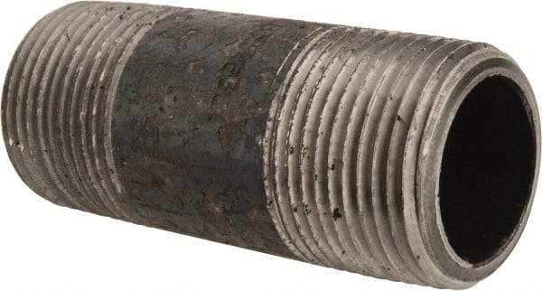 Value Collection - Schedule 80, 1" Diam x 3" Long Black Pipe Nipple - Threaded - Best Tool & Supply