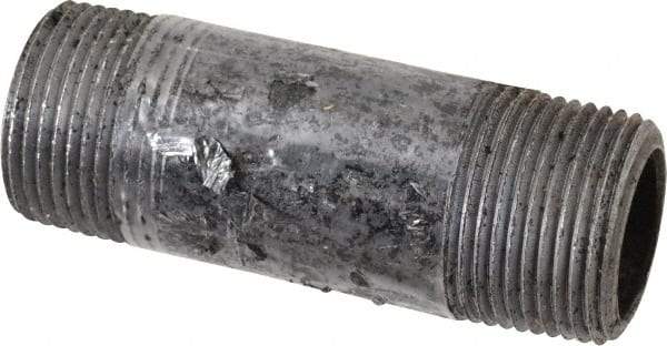 Value Collection - Schedule 80, 1" Diam x 3-1/2" Long Black Pipe Nipple - Threaded - Best Tool & Supply