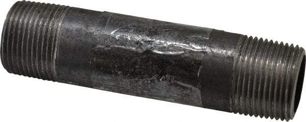 Value Collection - Schedule 80, 1" Diam x 5" Long Black Pipe Nipple - Threaded - Best Tool & Supply