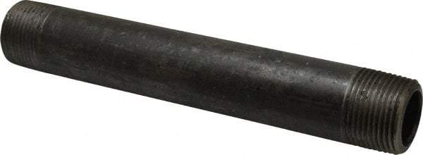 Value Collection - Schedule 80, 1" Diam x 8" Long Black Pipe Nipple - Threaded - Best Tool & Supply