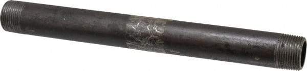 Value Collection - Schedule 80, 1" Diam x 12" Long Black Pipe Nipple - Threaded - Best Tool & Supply