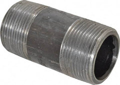 Value Collection - Schedule 80, 1-1/4" Diam x 3" Long Black Pipe Nipple - Threaded - Best Tool & Supply